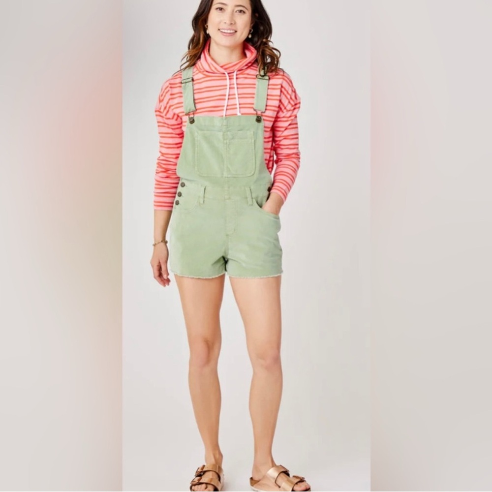Carve Green Women's Cord Overalls